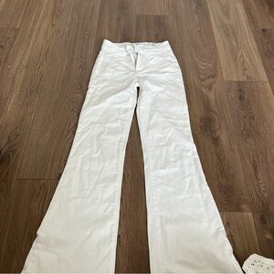 PAIGE Flared White Pants (long)